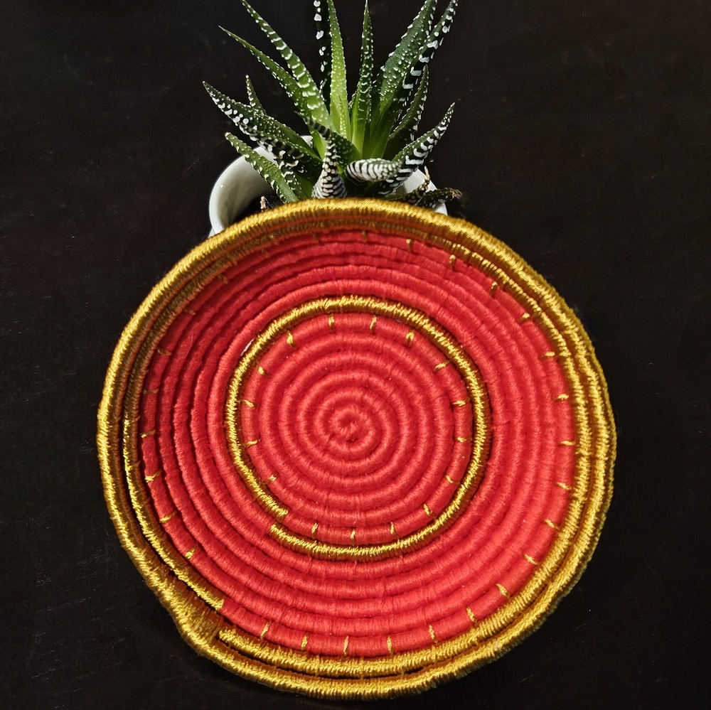 Handmade coiled bowl